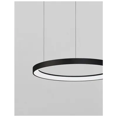 Lampa suspendata PERTINO Dimabil Nisipiu Negru Aluminiu & Acrylic LED 48 Wat 230 Volt 2880Lm 3000K IP20