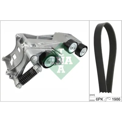 Set curea transmisie cu caneluri INA 529 0233 10