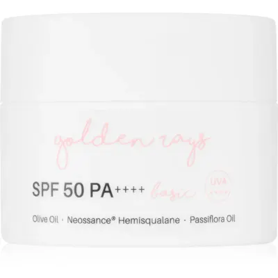 Nacomi Next Level Golden Rays crema de zi hidratanta SPF 50 holiday 50 ml