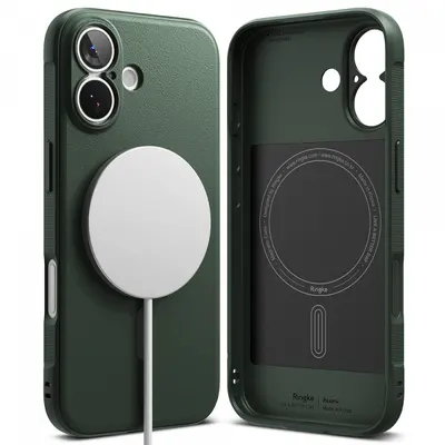 Husa MagSafe pentru Apple iPhone 17, Ringke, Onyx, Verde Inchis