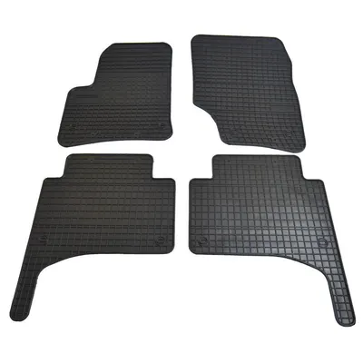 Set covorase auto din cauciuc Vw Touareg 1, Porsche Cayenne I 2002-2010, presuri FROGUM, culoare Negru, 4 buc.