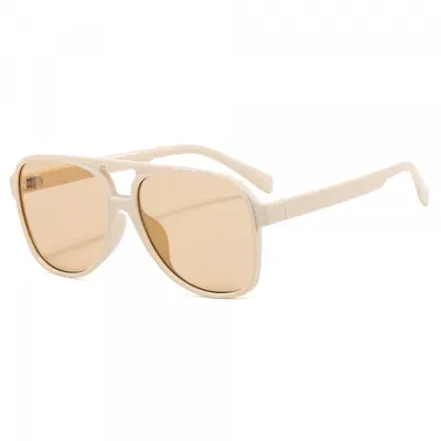 Ochelari De Soare Unisex Techsuit 98061, Protectie UV, Bej Maro