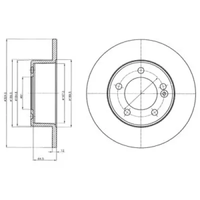 Disc frana DELPHI BG4321