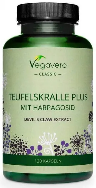 Teufelskralle Plus Mit Harpagosid, 120 capsule, Vegavero