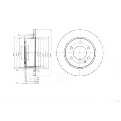 Disc frana DELPHI BG4033