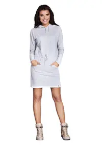 Rochie dama - Bumbac - Gri - M023
