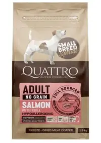 Quattro Dog Small Breed No Grain Adult Somon/Krill - 1-5-kg