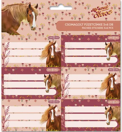 Etichete școlare Ars Una My Sweet Horse - 18 bucăți