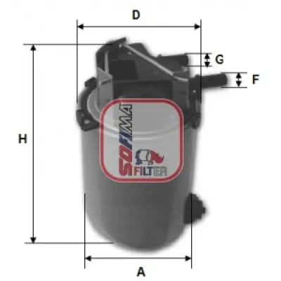 Filtru combustibil SOFIMA S 1061 NR