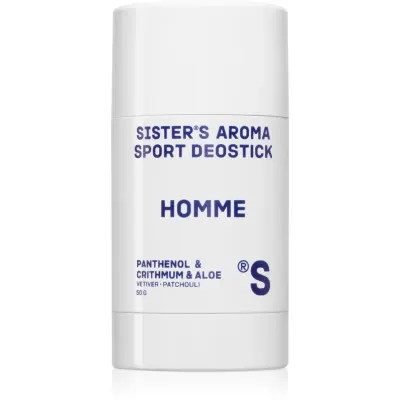 Sister's Aroma Homme Sport Deostick deodorant stick impotriva mirosului si transpiratiei pentru bărbați 50 g