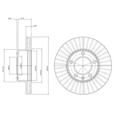 Disc frana DELPHI BG9692