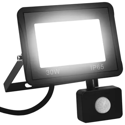 Gossi proiector led cu senzor, 30 w, alb rece