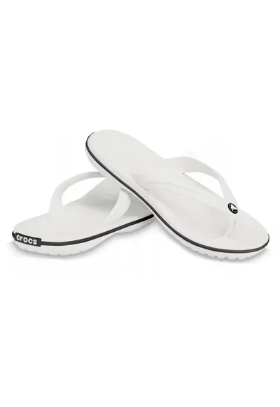 Slapi barbati - ™ Crocband Flip - Material sintetic - Alb