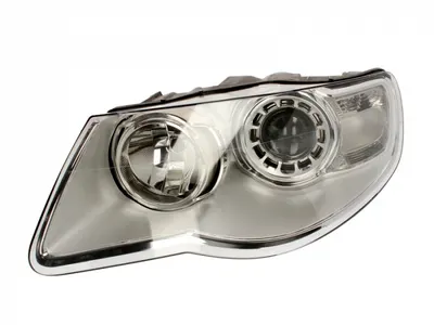 Far stanga (H7 H9, electric, cu motoras, fundal argintiu) VW TOUAREG 2002-2010