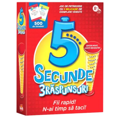 5 Secunde - 3 Raspunsuri, joc de petrecere, lb romana