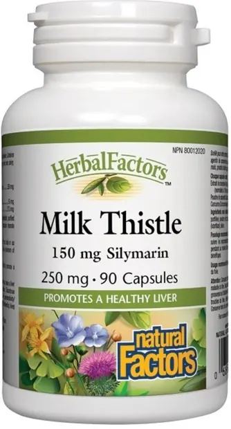 Herbal Factors Milk Thistle, 250 mg, 90 capsule, Natural Factors
