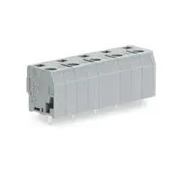 PCB terminal block; 2.5 mm²; Pin spacing 10 mm; 6-pole; CAGE CLAMP®; 2,50 mm²; gray