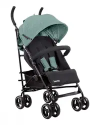 Carucior sport pentru copii KikkaBoo Beetle Mint cu Spatar reglabil,Bara de protectie detasabila,Pliere tip umbrela si greutate redusa ,Copertina reglabila cu plasa de ventilatie,Roti pivotante detasabile,Pana la 22kg