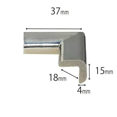 Protectie pentru colturi mobilaCar Boy Safety argintiu metalizat 18x37x15x4mm