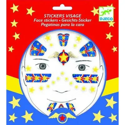 Stickere pentru fata Djeco, super erou