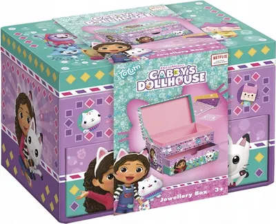 Set creativ Totum - Decorează o cutie pentru bijuterii, Gabby's Dollhouse