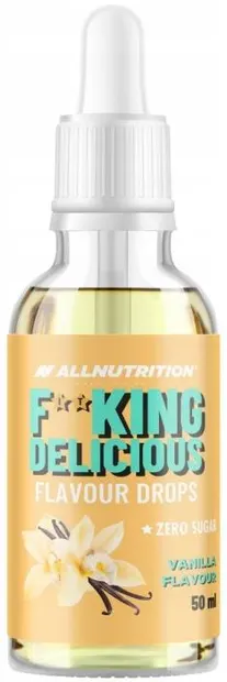 Fitking Delicious Flavour Drops, vanilie, 50 ml, AllNutrition