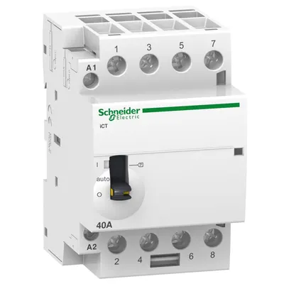 Contactor Ict comanda manuala 40A 4ND 220/240V 50Hz Schneider A9C21844