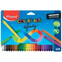 Creioane colorate, 24culori/set, Infinity Color'Peps Maped