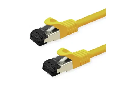 Cablu de retea RJ45 S/FTP Cat.8 (Class I) LSOH 2m Galben, Value 21.99.1822