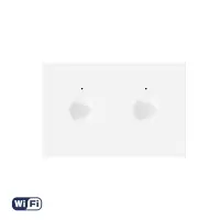 Modul Intrerupator Dublu WIFI cu Touch LIVOLO, standard italian – Serie Noua, Alb