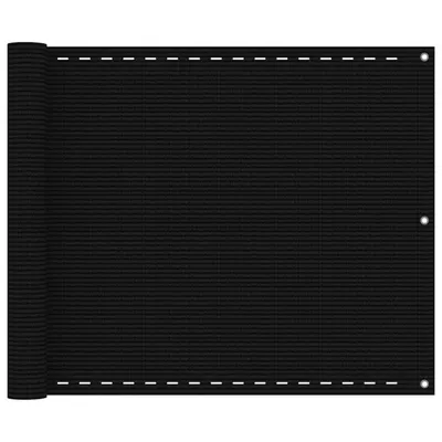 vidaXL Paravan pentru balcon, portocaliu, 75x400 cm, HDPE