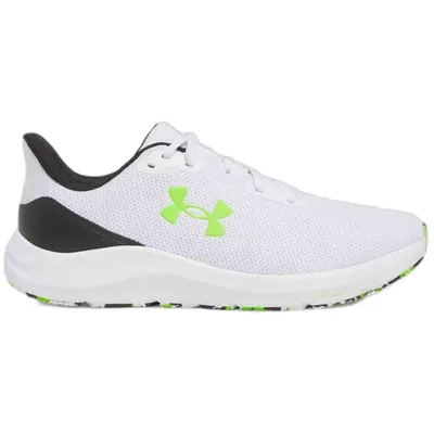 Pantofi de alergare bărbați Under Armour Charged Pursuit 4 alb/alb/negru