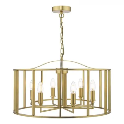 Lampa suspendata Myka 6 Light Pendant Brushed Bronze