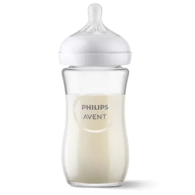 Biberon Avent Natural Response Sticla 3.0, 240 ml, o luna+