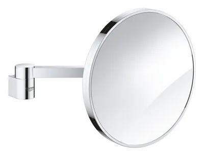 Oglinda barbierit Grohe Selection 41077000, pivotanta, factor marire 7X, fixare ascunsa, Crom