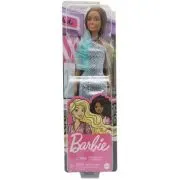 Papusa Barbie Tinute stralucitoare Satena cu rochita bleu