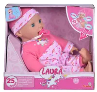 Papusa bebelus cu 25 de sunete, Simba, Laura, 38 cm
