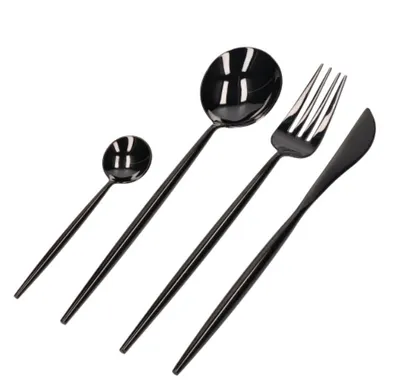 UB Set de 24 piese tacamuri in stil portughez- culoare NEGRU BS