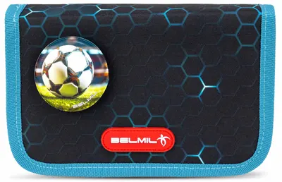 Penar cu ecuson Belmil - Kick the Ball, cu 1 fermoar si pliu dublu