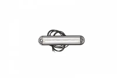 Lumina delimitare stanga dreapta; SLIM, alb, 6 LED, inaltime 15,5mm; latime 135mm; adancime 27mm lungime cablu 500mm, 12 24V (SLIM)