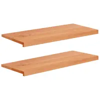 vidaXL Pervazuri 2 buc. Lacuit 100 x 40 x 2 cm Lemn de fag masiv