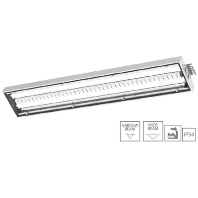 Corp de iluminat pentru uz industrial cu distributie larga a fluxului luminos INS 395 LED 85,1W (WB)