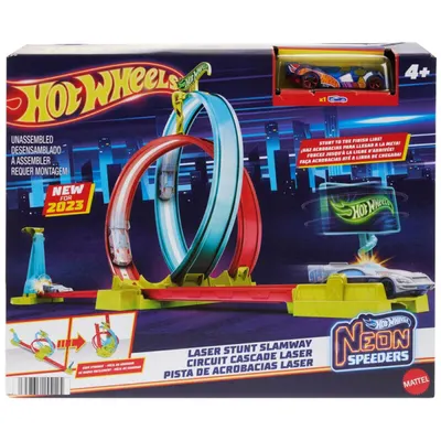Set de joacă Hot Wheels - Cascadorii neon