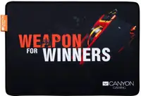 Mousepad gaming Canyon - CND-CMP8, M, moale, negru