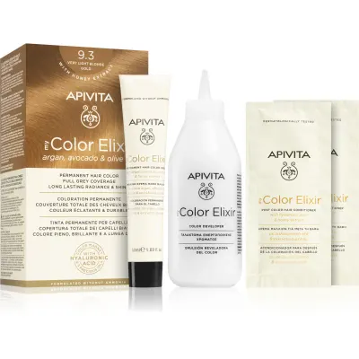 Apivita My Color Elixir culoare par fără amoniac culoare 9.3 Very Light Blonde Gold 1 buc