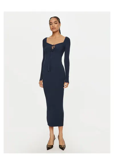 Rochie tricotata 242TP3081 - bleumarin