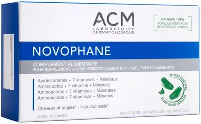 ACM Supliment nutritiv pentru unghii și păr frumoase Novophane, 60 capsule