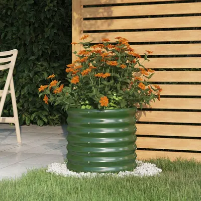 Gossi jardiniera gradina verde 40x40x36 cm otel vopsit electrostatic