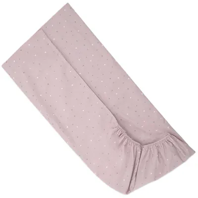 Cearșaf cu elastic Lorelli - Cer, 60 х 120 +15 cm, trandafir