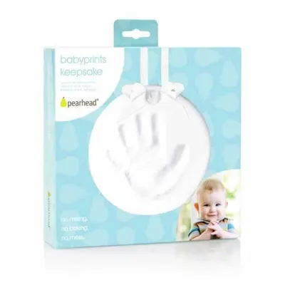 Kit amprenta mulaj manuta sau piciorus white Keepsake Pearhead
